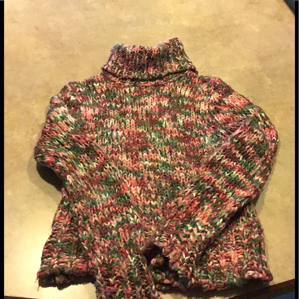 Multicolored Turtleneck Sweater